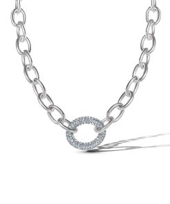 Overized Link Pendant Necklace
