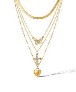 Multi-Layer Charm Necklace Set