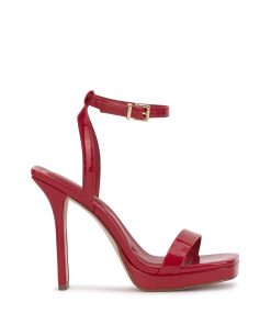 Adonia High Heel in Red Muse