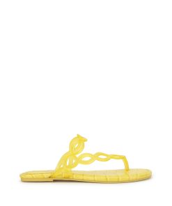 Aloni Sandal in Bright Yellow