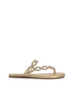 Aloni Sandal in Gold