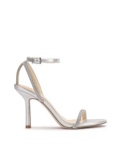 Baharia High Heel in Silver Shimmer