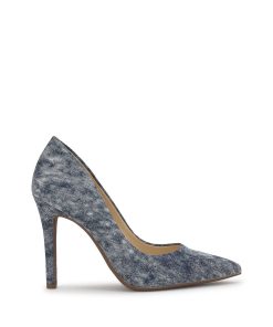 Cassani Pump in Shadow Blue