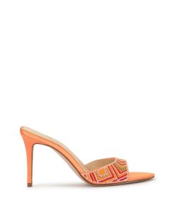 Dravie High Heel in Bright Tangerine