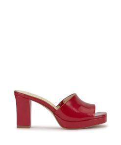 Elyzza High Heel Slide in Red Muse