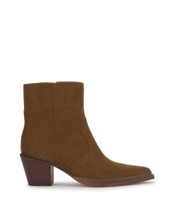 Helvona Western Bootie in Safari Brown