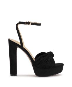 Immie Platform Sandal in Black