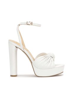 Immie Platform Sandal in White
