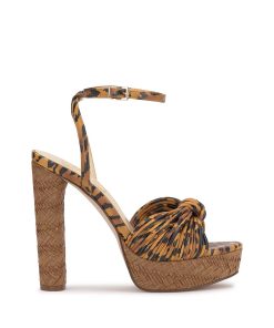 Immie Platform Sandal in Tiger Print