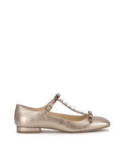 Jolliya Ballet Flat in Gold