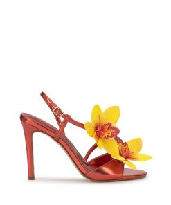 Jylia High Heel in Poppy Papaya
