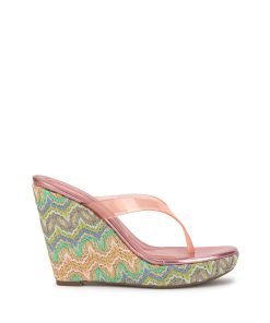 Jyseta Wedge in Cameo Pink