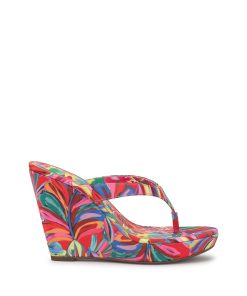 Jyseta Wedge in Paisley Pop