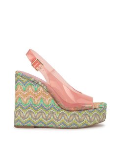 Kaliese Wedge in Cameo Pink