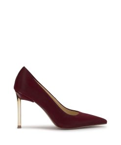 Kheloe Pump in Dark Cherry