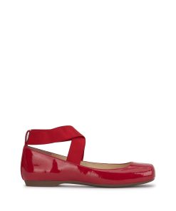 Mandalaye Ballet Flat in Red Muse