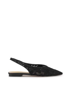 Mezzah Flat in Black Lace
