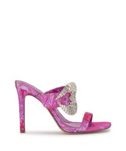 Orrieta High Heel in Pink & Red