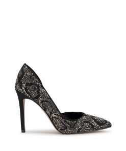 Prizma D'Orsay Pump in Black Leopard Sparkle