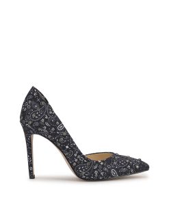 Prizma D'Orsay Pump in Midnight Bandana