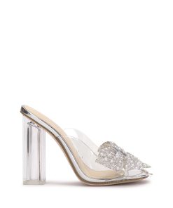Saidah Block Heel in Clear