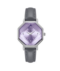 Octagonal Face Watch in Silver