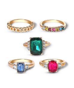 Bold 5 Piece Ring Set