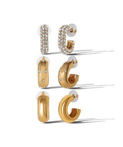 3 Hoop Earring Set