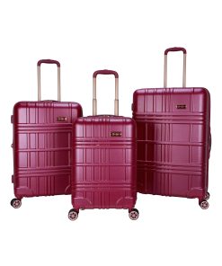 Jewel Plaid Luggage Collection in Violet