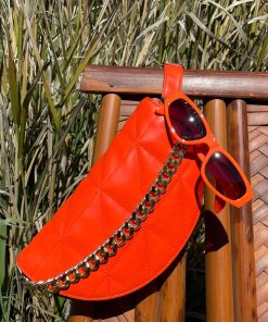 Vintage Oval Sunglasses in Orange