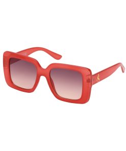 Fashionable Square Sunglasses in Milky Coral